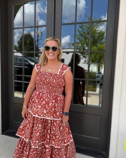 Falling Into Fall Midi Dress Dresses in at Wrapsody