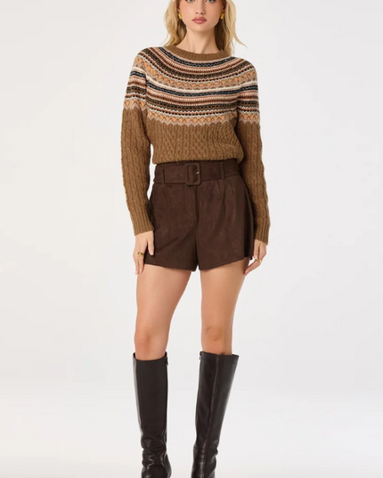 ASTR the Label Daria Camel Sweater