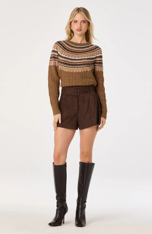 ASTR the Label Daria Camel Sweater