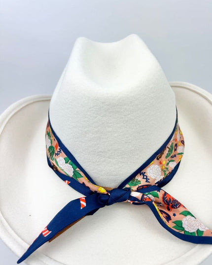 Auburn Twilly Silk Scarf Hair Accessories in  at Wrapsody