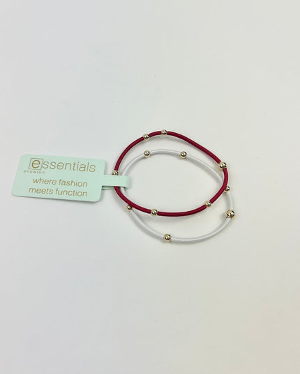 Enewton "e"ssentials Set - Crimson/White Hair Accessories in  at Wrapsody