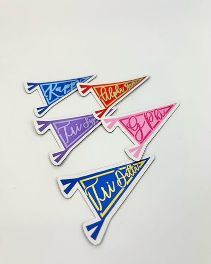 Sorority Pennant Magnet Greek in Alpha Chi Omega at Wrapsody