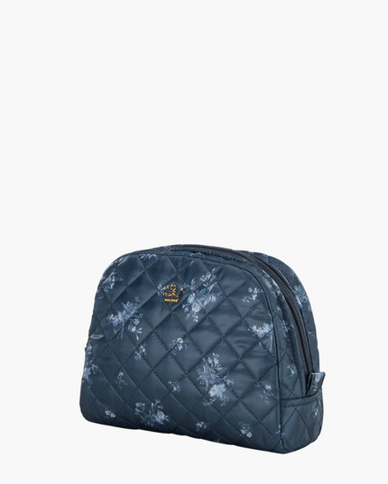 Oliver Thomas KST Cosmetic Medium Denim Navy Floral Travel Accessories in at Wrapsody