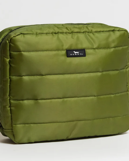 Scout All Inclusive Green Puffer Travel Accessories in  at Wrapsody