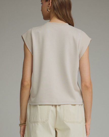 Cap Sleeve Almond Top