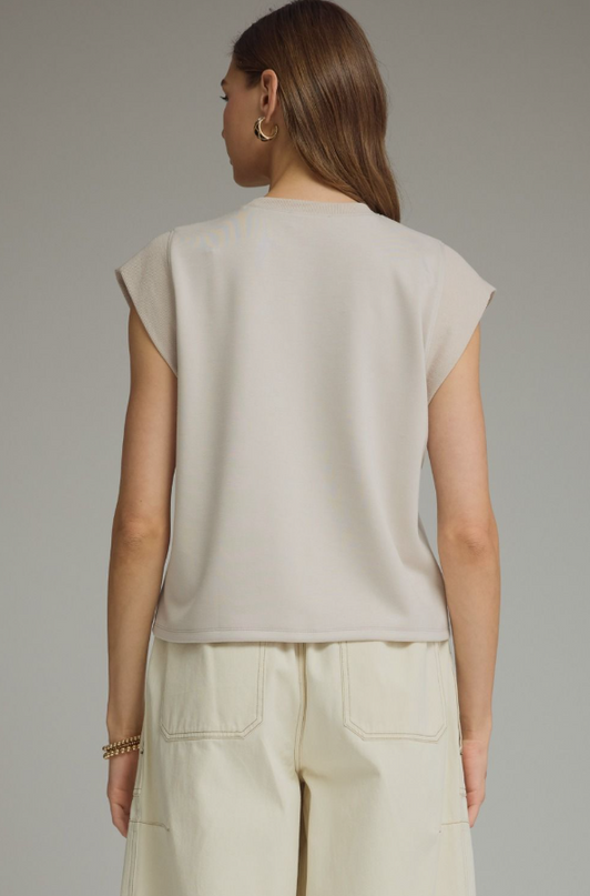 Cap Sleeve Almond Top