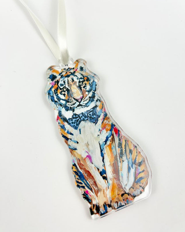 Auburn Tiger Sitting Acrylic Ornament Home Decor in  at Wrapsody