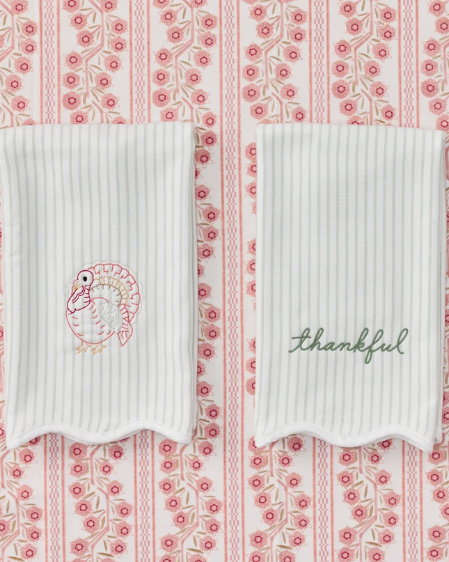 Weezie Kitchen Towels Thankful & Turkey Set of 2