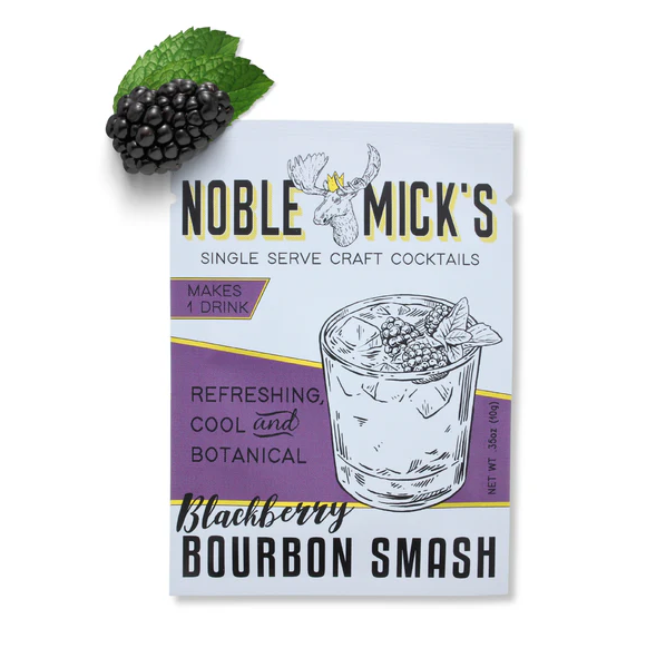Noble Mick's Blackberry Bourbon Cocktail Single