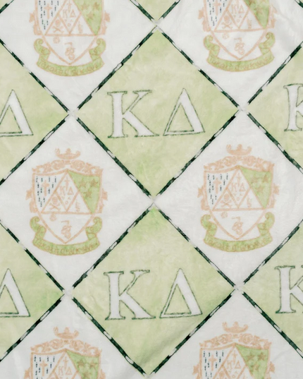 Sorority Flannel Fleece Blanket Greek in Kappa Delta at Wrapsody