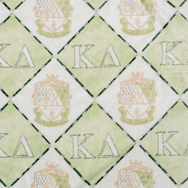 Sorority Flannel Fleece Blanket Greek in Kappa Delta at Wrapsody