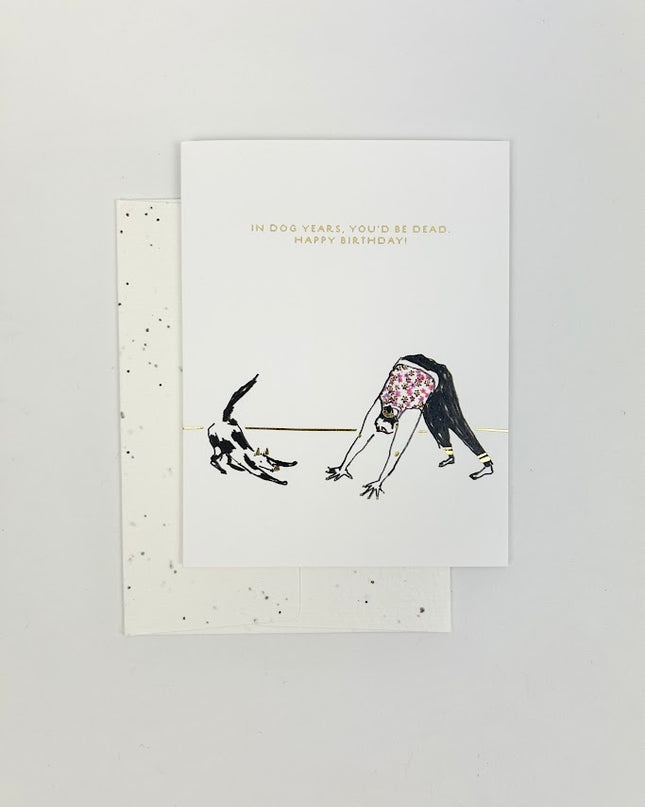 Dog Years Birthday Card Paper in  at Wrapsody