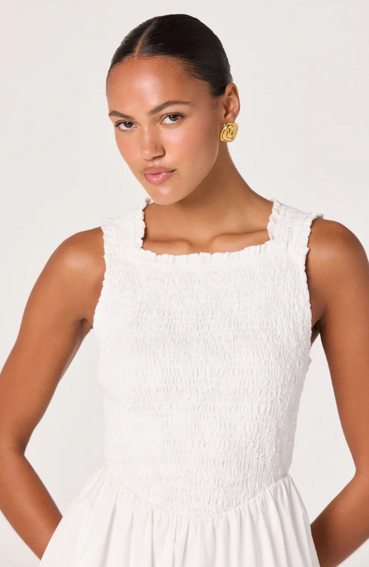 Hollie White Midi Dress Dresses in at Wrapsody