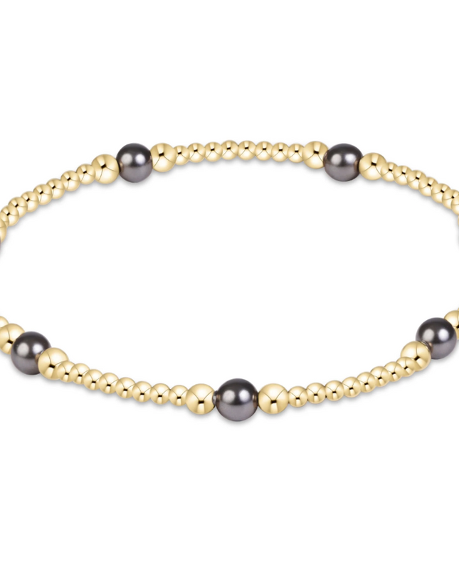 Enewton Purpose Pearl 4mm Bracelet Dark Grey Pearl Bracelets in at Wrapsody