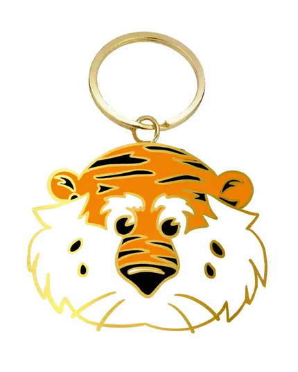 Aubie Enamel Keychain Travel Accessories in  at Wrapsody