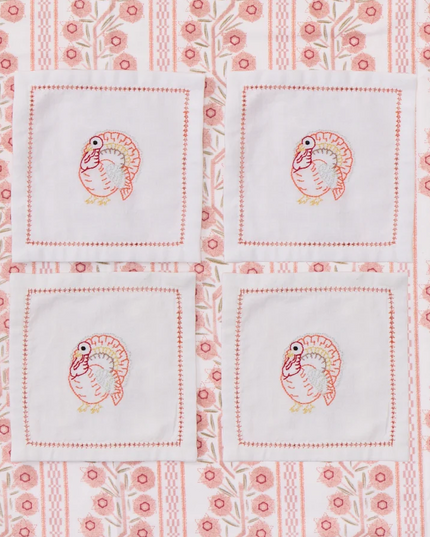 Weezie Cocktail Napkins Turkey Set of 4