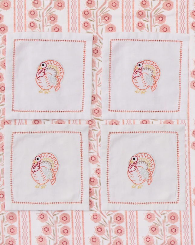Weezie Cocktail Napkins Turkey Set of 4