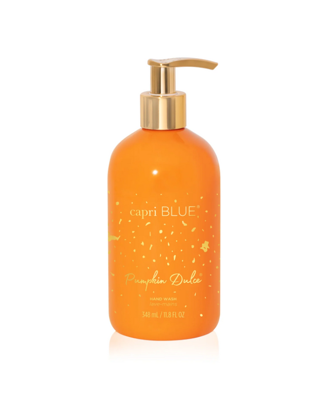 Capri Blue 11.8oz Hand Wash Glimmer Pumpkin Dulce Bath & Body in at Wrapsody