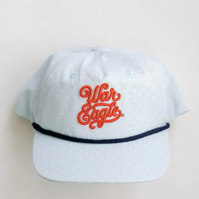 Auburn Polka Dot Hat Hair Accessories in at Wrapsody