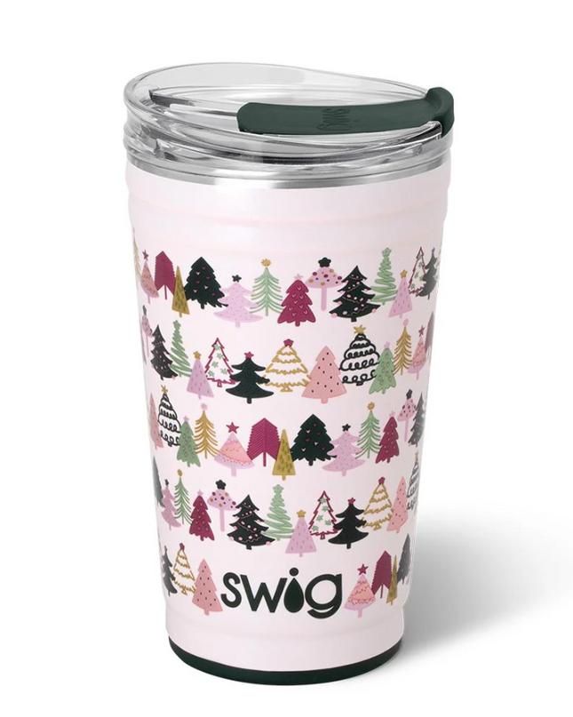 Swig 24oz Party Cup Tinseled Trees