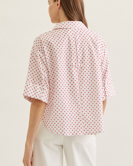 Polka Dot Red Blouse Tops in at Wrapsody