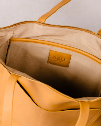 Able Lari Tote - Cognac Totes in  at Wrapsody