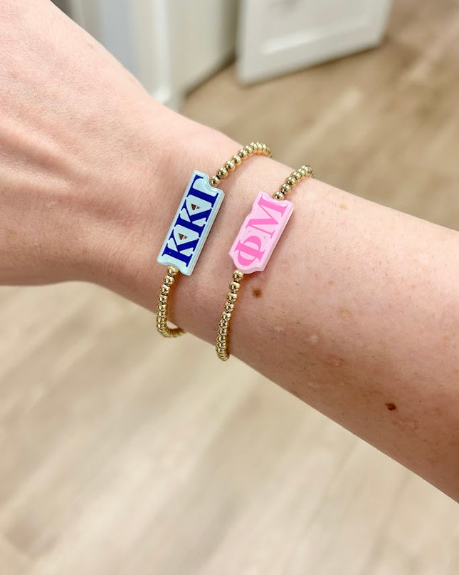Beaded Blondes Sorority Bracelet Greek in at Wrapsody