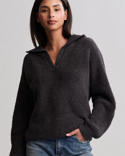 Barefoot Deams Dolman Sleeves Pullover - Carbon Sweaters in S at Wrapsody