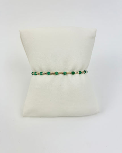 Enewton Sincerity 3mm Bracelet - Green Onyx Bracelets in  at Wrapsody