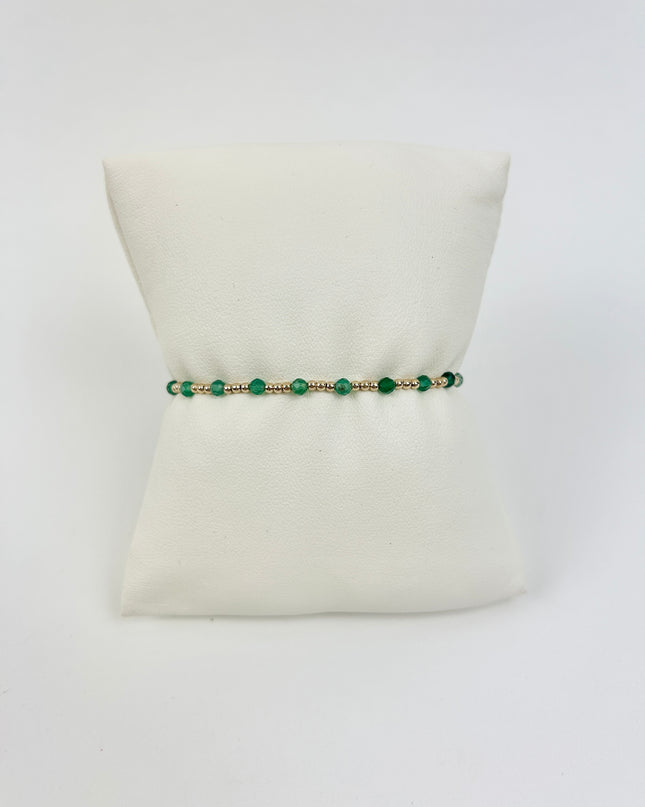 Enewton Sincerity 3mm Bracelet - Green Onyx Bracelets in  at Wrapsody