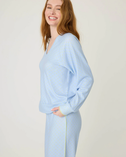 PJ Salvage Beautiful Life Perwinkle Top Loungewear in at Wrapsody