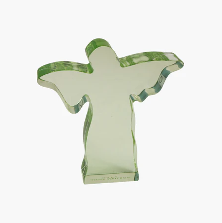 Acrylic Weight Angel Small Green Home Decor in at Wrapsody