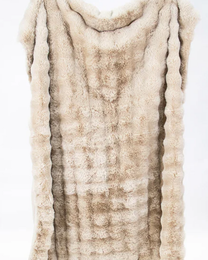 Faux Fur Tan Throw Blanket Blankets & Throws in at Wrapsody