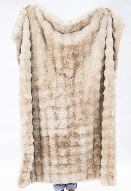 Faux Fur Tan Throw Blanket Blankets & Throws in at Wrapsody