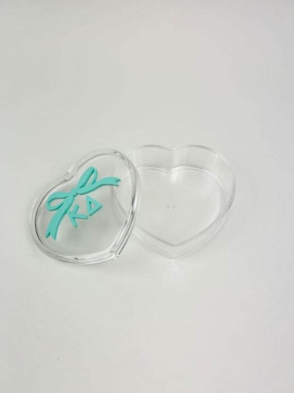 Sorority Acrylic Heart Box Greek in at Wrapsody