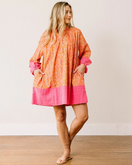 Lilly Folk Floral Pink Mini Dress Dresses in S at Wrapsody
