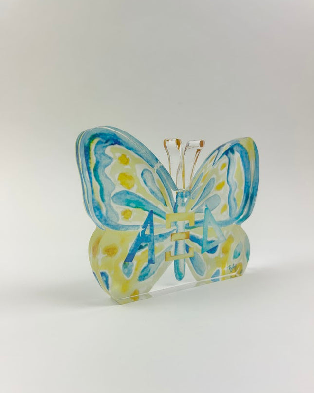 Sorority Acrylic Art Block Greek in Alpha Xi Delta at Wrapsody