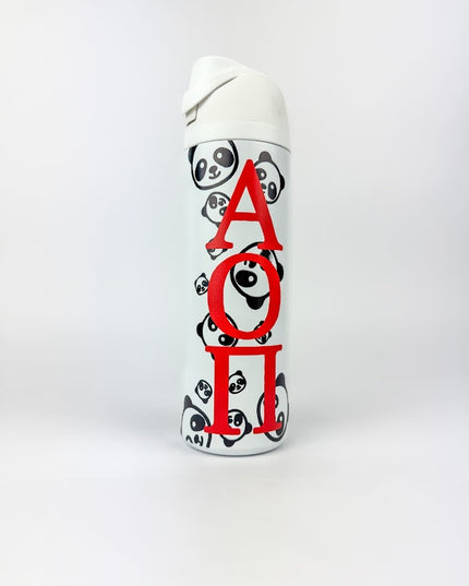 Sorority Flip-Top Water Bottle Greek in Alpha Omicron Pi at Wrapsody