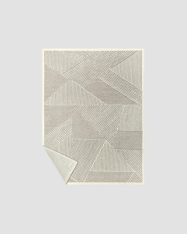 Barefoot Dreams Mixed Stripe Cream/Pewter Throw Blankets & Throws in at Wrapsody