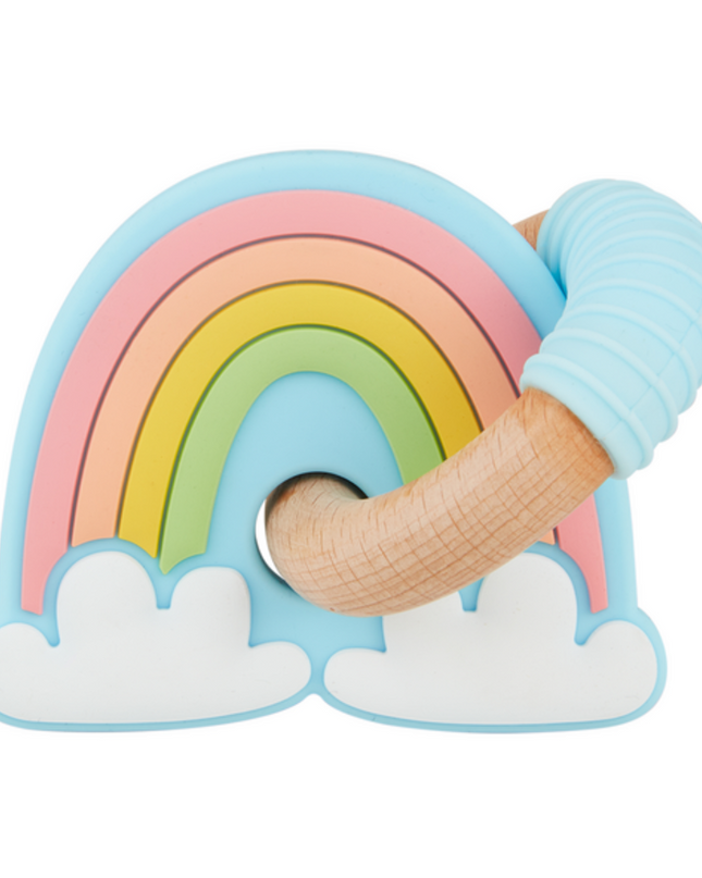 Rainbow Ring Teether Baby in  at Wrapsody