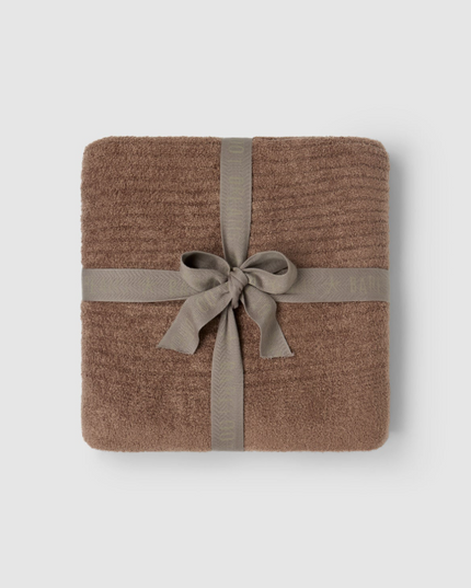 Barefoot Dreams CozyChic Lite Ribbed Chestnut Throw Blankets & Throws in at Wrapsody