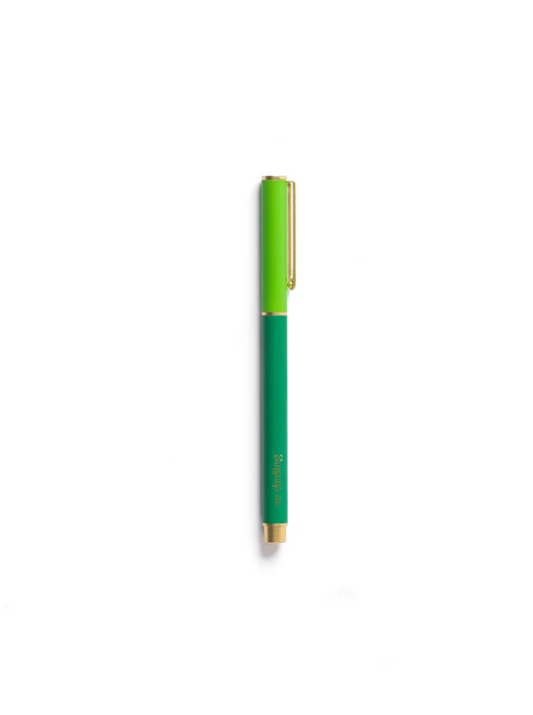 Pen Green Colorblock Paper in  at Wrapsody