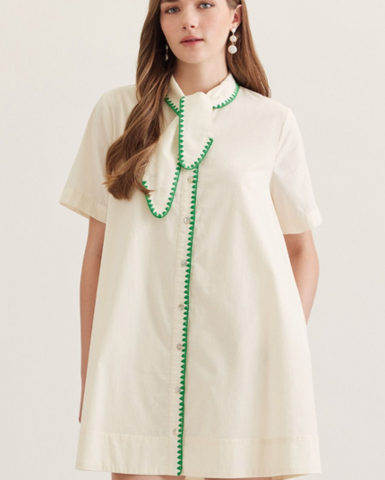 Ric Rac Ecru Mini Dress Dresses in at Wrapsody