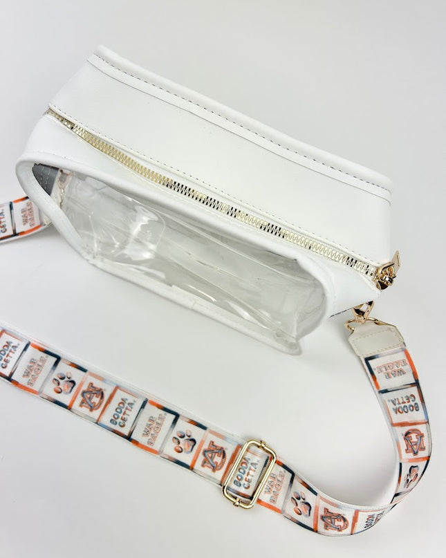 Stadium Bag with Auburn University Strap Handbags in  at Wrapsody