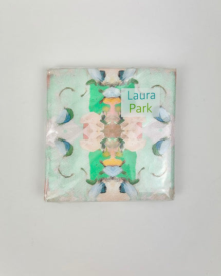 Monet's Garden Green Cocktail Napkins Napkins in at Wrapsody