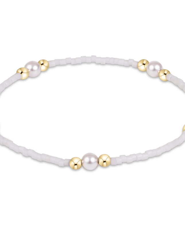 Enewton Gameday Hope Purpose Pearl Bracelet - White Bracelets in at Wrapsody