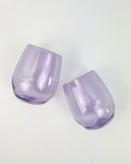 Shatterproof Stemless Wineglass Purple Drinkware in  at Wrapsody