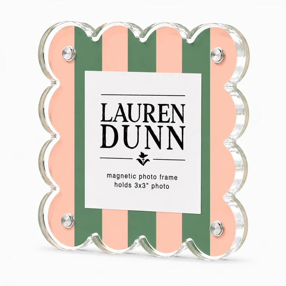 Acrylic Scalloped Frame Palm Beach Picture Frames in at Wrapsody