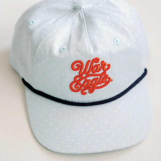 Auburn Polka Dot Hat Hair Accessories in at Wrapsody