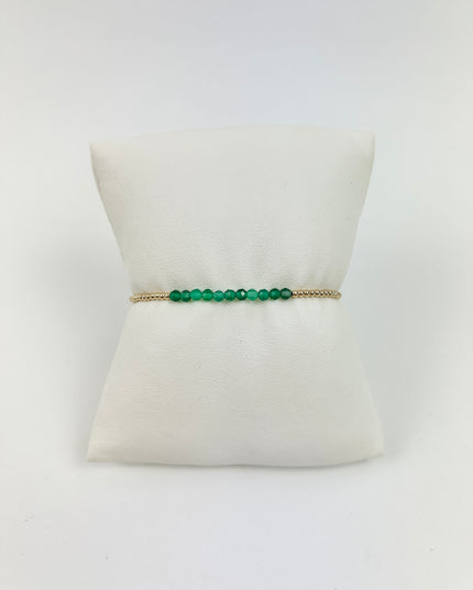 Enewton Bliss 2mm Bracelet - Green Onyx Bracelets in  at Wrapsody